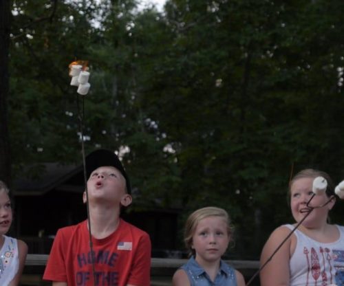 Kids Roasting Marshmallows